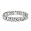 Anillo Eternidad de Diamante Creado en Laboratorio Corte Redondo en Oro Blanco de 14k