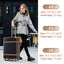 Hardshell Luggage Sets 3 Piece double spinner 8 wheels Suitcase with TSA Lock Lightweight 20''24''28'' Black + ABS - Korvel