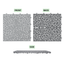 12 x 12 inch gray interlocking deck tiles, plastic waterproof pebble pattern, pack of 12 pieces - Korvel