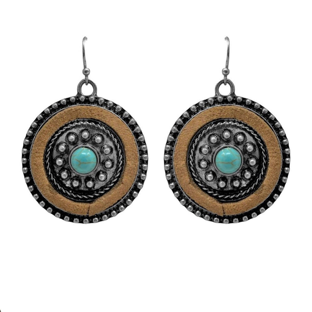 Southwestern Style Concho Earrings