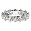 Bague d'éternité en diamant lab grown taille ronde en or blanc 14k