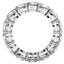 Bague d'éternité en diamant lab grown taille ronde en or blanc 14k