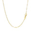 18K Yellow Gold Fine Paperclip Chain Necklace