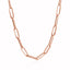 14K Rose Gold Bold Paperclip Chain Necklace