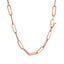 14K Rose Gold Bold Paperclip Chain Necklace