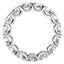 Round Cut Lab Grown Diamond Eternity Ring in 14k White Gold
