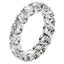 Round Cut Lab Grown Diamond Eternity Ring in 14k White Gold