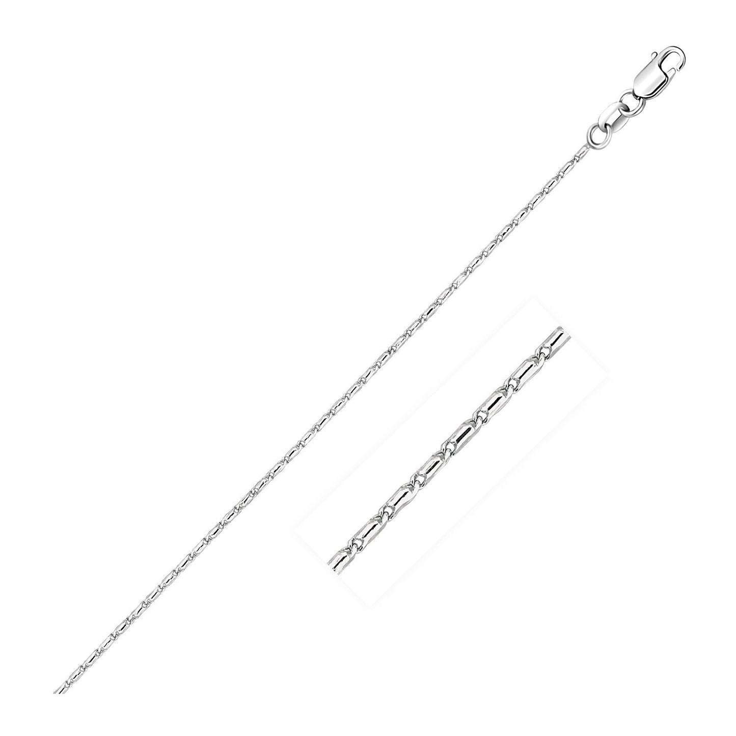 Chaîne Pendentif Lumina en Or Blanc 14k 0,9 mm