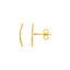 14k Yellow Gold Curve Climber Post Earrings