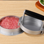 DIY rotary meat patty press three in one adjustable household aluminum alloy hamburger meat press mold manual - Korvel