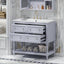 36" Blue Bathroom Vanity Cabinet with Sink Combo