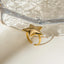 18K Gold-Plated Stainless Steel Star Ring - Korvel