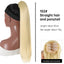 Grab clip ponytail wig female straight hair ponytail mini small grab clip ponytail long straight hair chemical fiber wig high ponytail - Korvel