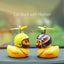 Car Duck with Helmet Broken Wind Small Yellow Duck Road Bike Motor Helmet Riding Cycling Car Accessories Decor Without Lights - Korvel