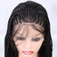 Braided Wigs Three Strand Lotus Dreadlocks Women's Chemical Fiber Front Lace Wig Headgear Lace Wigs - Korvel