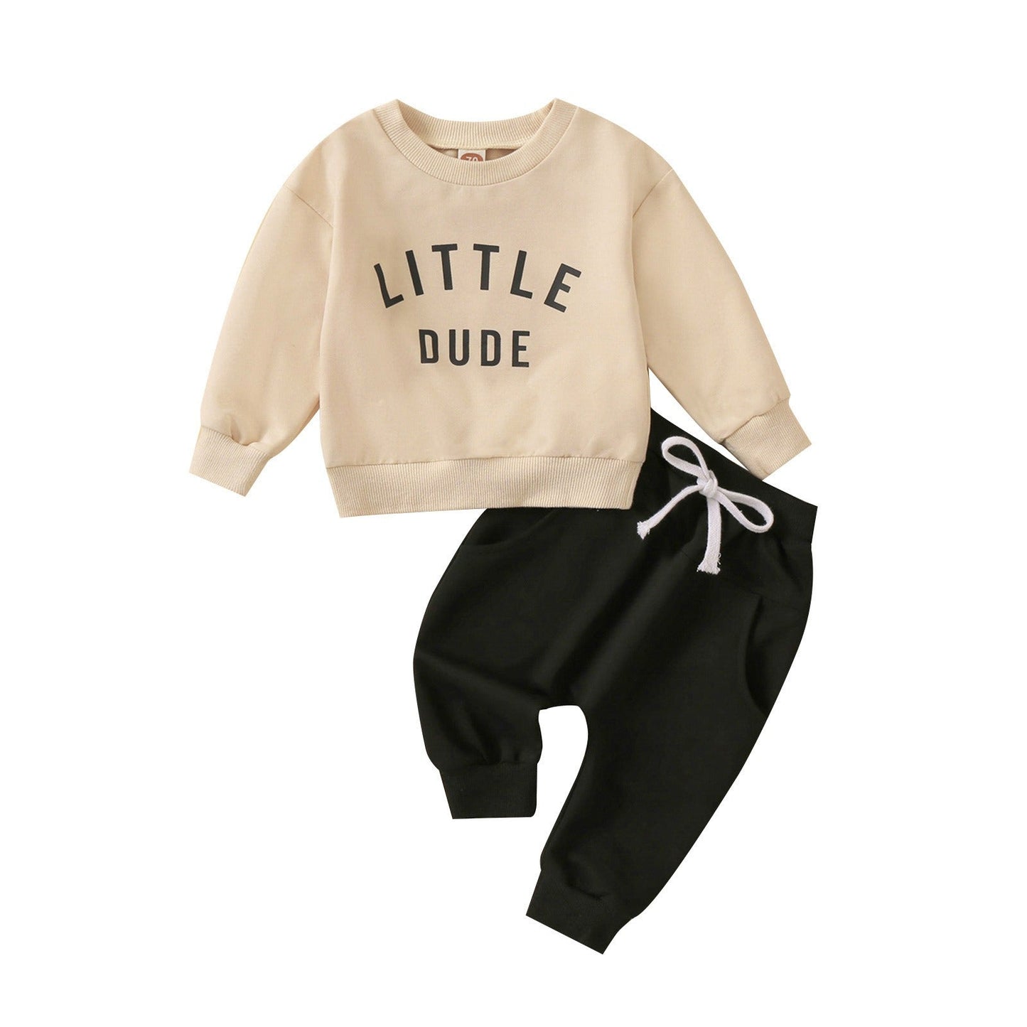 Ensemble de vêtements de sport à manches longues minimaliste pour garçons