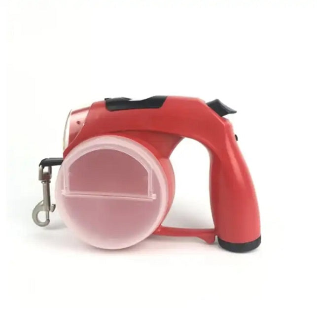 5 In 1 Multifunctional Dog Leash And Collar Custom Waterproof Automatic Led Retractable Dog Leash Poop Bag - Korvel