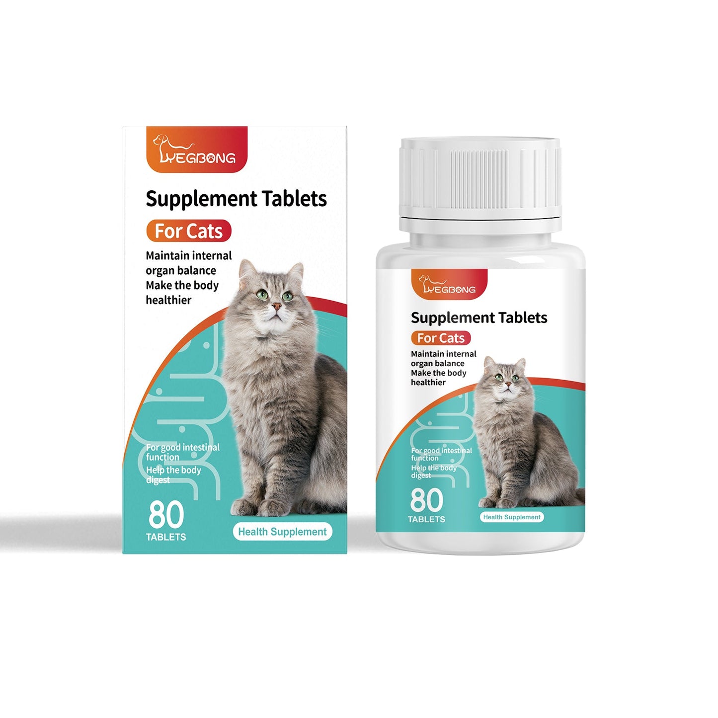 Premium Cat Probiotic Tablets for Digestive Balance