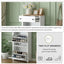 ONTREND with 2 flip drawers, top shoe cabinet with drawers, independent shoe rack with adjustable panel, white - Korvel