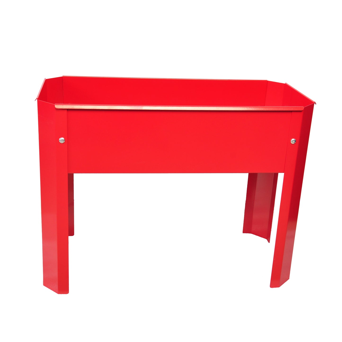 Metal Elevated Garden Bed - Red Planter Box Set of 2