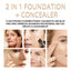 Fond de teint et correcteur 2 en 1 - Maquillage à finition naturelle