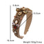 Fashionable retro wide edge sponge compression headband - Korvel