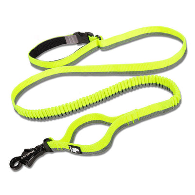 Pet dog leash with elastic cushioning suitable for outdoor activities such as running and waist tying - Korvel