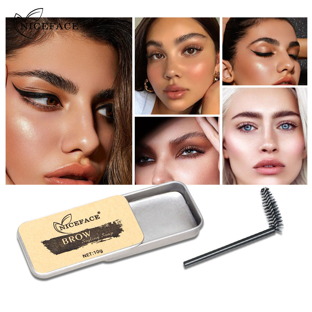 NICEFACENew Wild Colorless Eyebrow Styling Soap Eyebrow Cream Mascara Long Lasting Natural Eyebrow Soap - Korvel