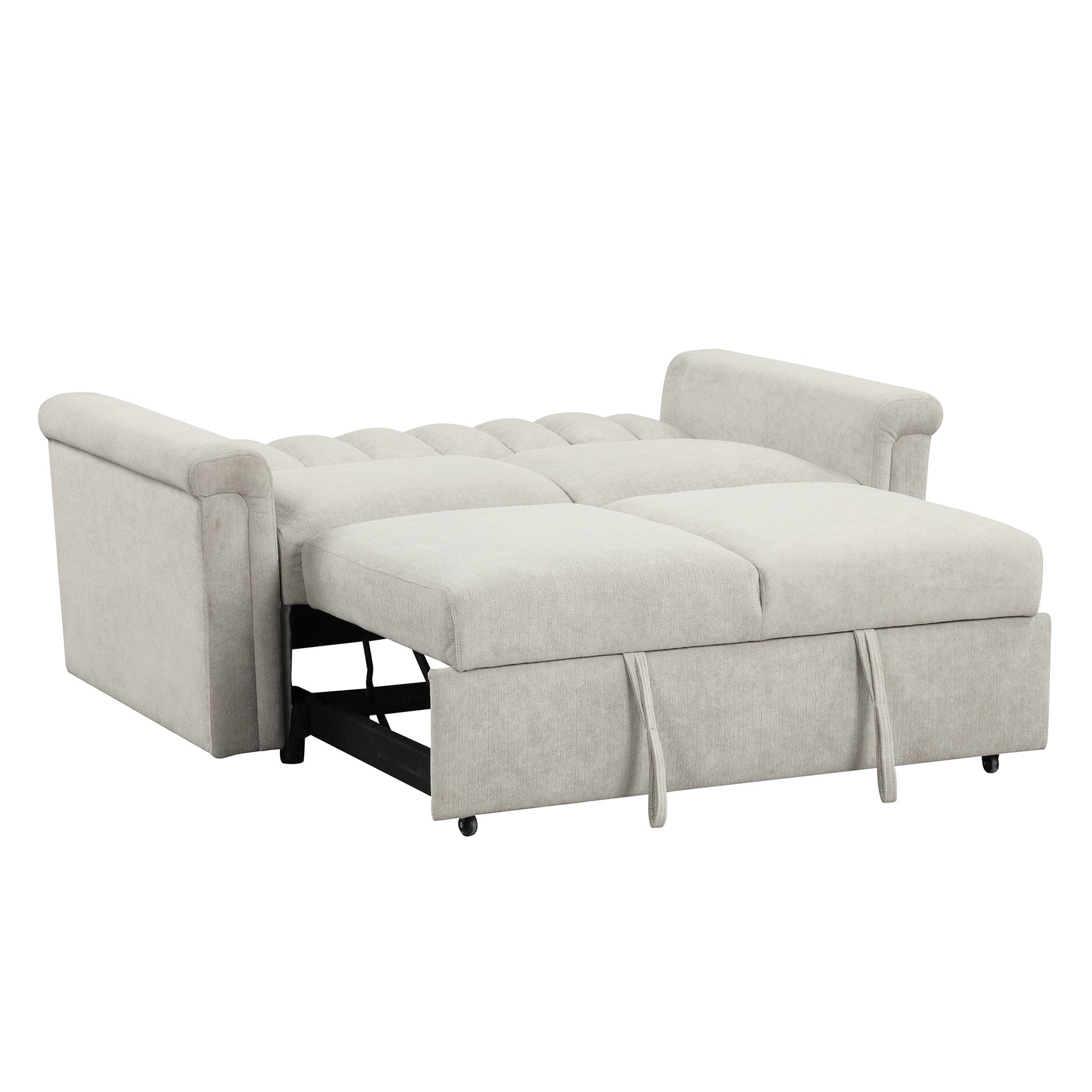 U_STYLE Convertible Soft Cushion Sofa Pull Bed ,for Two People to Sit On - Korvel