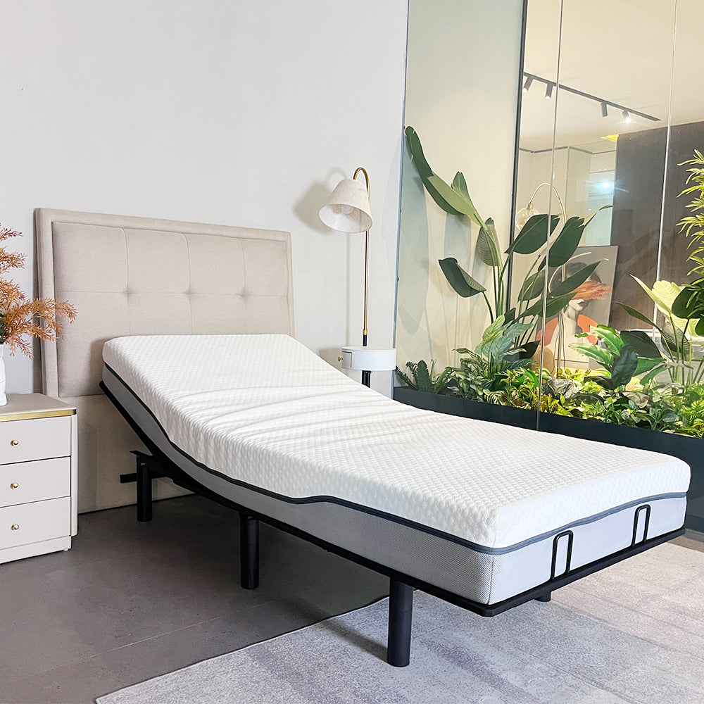 J300 Adjustable Bed Base Frame - Twin XL - Tilt - Zero Gravity - Underbed Lighting - Wireless Remote Control - A-Type-C Type - Korvel