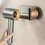 No - drill Magnetic Hair Dryer Wall Mount. Synthetic plastic, for Dyson/Leihen/Kexi. Colors: gray & white - Korvel