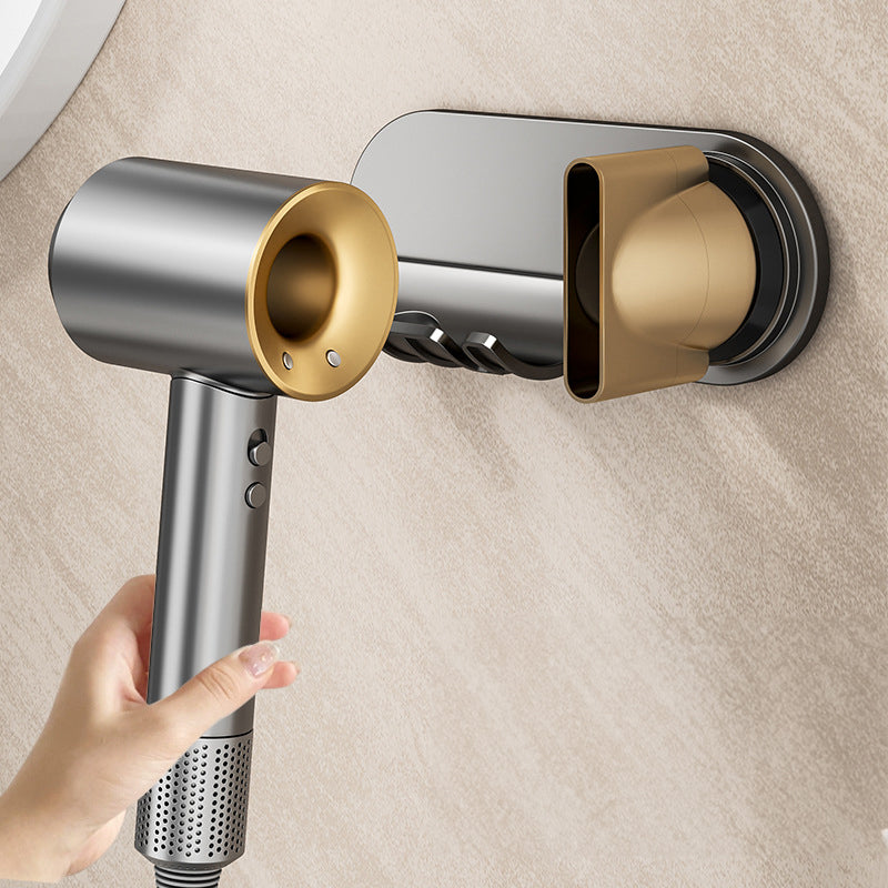 No - drill Magnetic Hair Dryer Wall Mount. Synthetic plastic, for Dyson/Leihen/Kexi. Colors: gray & white - Korvel