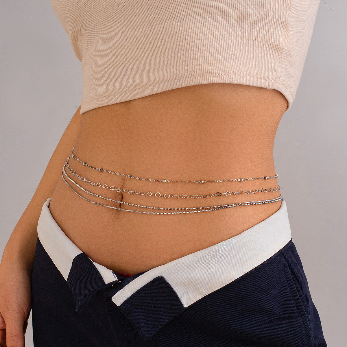 Elegant Multi-Layer Body Chain for Stylish Women
