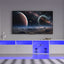 TV console with storage cabinet, 82.6-inch long LED TV stand with 31 mode switching lights (white, suitable for 75/80 inch TVs) - Korvel
