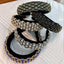 Conjunto de Diademas de Color Sólido con Piedras Brillantes de Borde Ancho