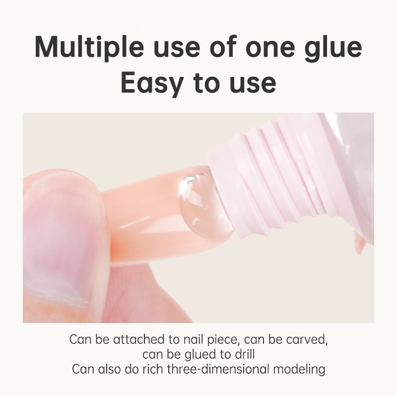 LAZYFUN Solid Patch Glue - High Capacity, Ultra Strong Adhesion, Long-lasting, Safe for Natural Nails, Easy to Remove - Korvel