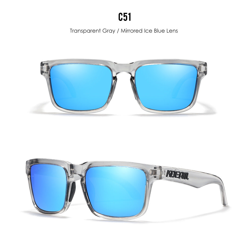 Classic polarized sunglasses for men and women ultra light driving glasses colorful real film sunglasses - Korvel