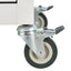 Kitchen Island Cart with Solid Wood Top and Locking Wheels 54.3 Inch Width  (White) - Korvel
