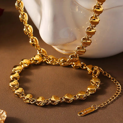 18K Gold-Plated Titanium Steel Bracelet - Korvel