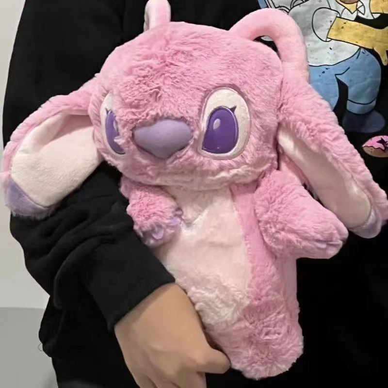 New Internet celebrity cartoon doll hot water bottle plush doll hand warmer water-filled hand warmer bag for girls hand warmer gift - Korvel