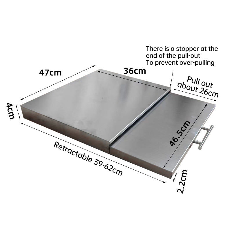 Premium Microwave Stand with Pull-Out Drawer - Space-Saving Organizer