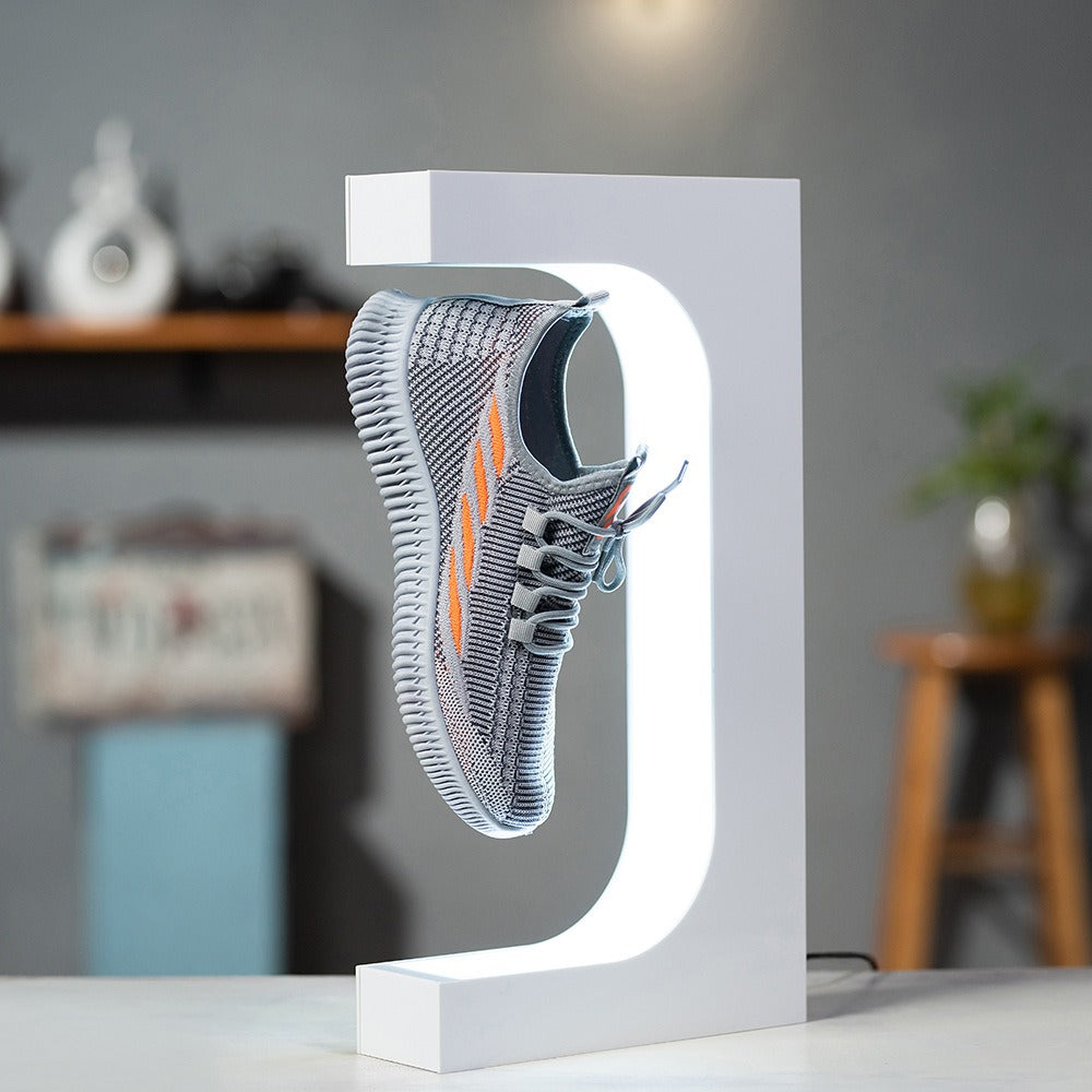 Magnetic levitation acrylic platform desktop advertising rotating display platform Magnetic levitation shoe display rack - Korvel