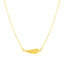 Collier en Or Jaune 14K en Forme d'Aile d'Ange