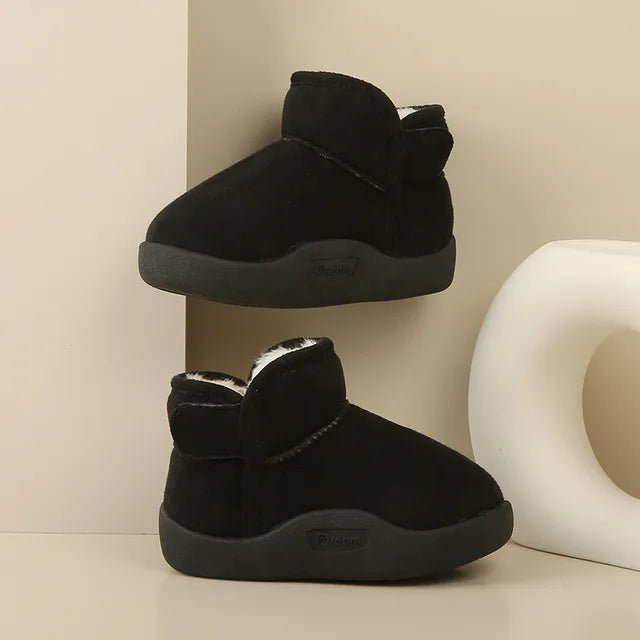 Winter Baby Girl Shoes Toddler Snow Boots Infant Plush Warm Kids Ankle Boots Boys Cotton Shoes - Korvel
