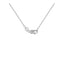 14k White Gold Diamond Cut-out Flower Pendant