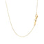 Collar de barra texturizada delgada de oro amarillo de 14k