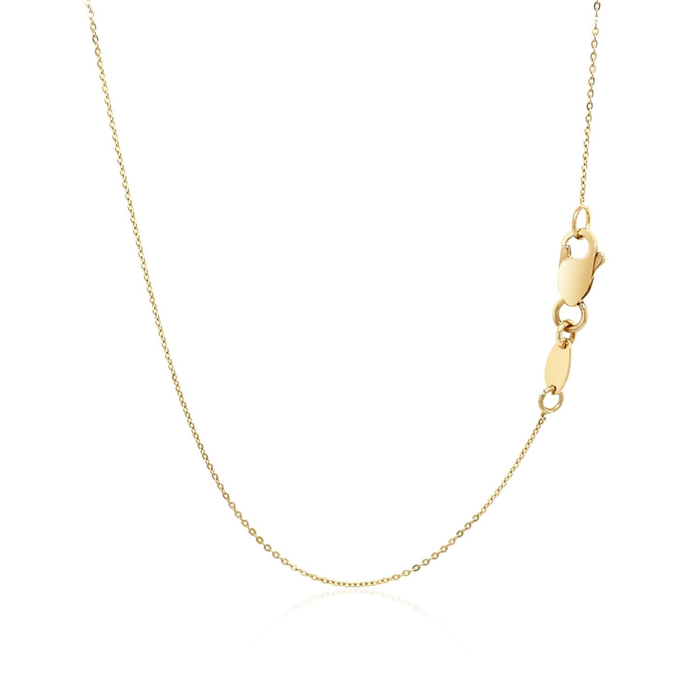Collar de barra texturizada delgada de oro amarillo de 14k