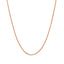 Chaîne en or rose 14 carats avec maillons en câble taillés en diamant - 1,3 mm