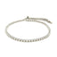 Pulsera Ajustable Estilo Tenis con Circonitas en Plata de Ley