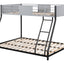 Full double-layer metal bed/heavy-duty sturdy metal/noise reduction/safety ventilation board guardrail - Korvel